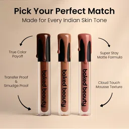 Baked Beauty Mousse Matte Liquid Lipstick With Vitamin E - 4.5 ml - Caramel Latte image 5