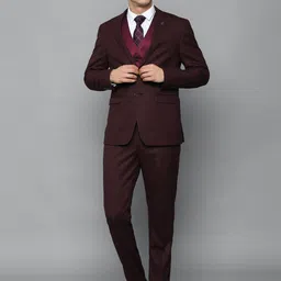 Allen Solly Slim-Fit Single-Breasted Formal Three-Piece Suit-picture-20