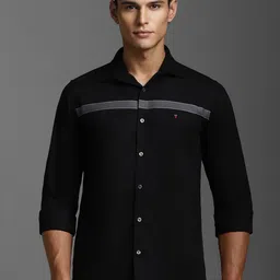 Louis Philippe Sport Men Super Slim Fit Striped Spread Collar Pure Cotton Casual Shirt-image-18