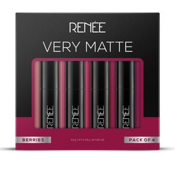 Renee Set Of 4 Very Matte Long Lasting Lipstick - 1.6 g - Berries-picture-19