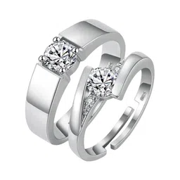 Ringzinnie Set Of 2 Stone-Studded Adjustable Finger Rings-picture-16