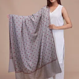 SWI Stylish Women Floral Embroidered Shawl-picture-34