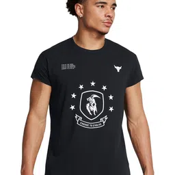 UNDER ARMOUR Men Project Rock Evolve Cap Sleeves Tshirt image 1