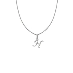 AKSHAT SAPPHIRE Kids 925 Sterling Silver Alphabet H Pendant With Chain-image-13