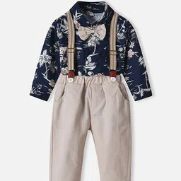 JC SPARKLE Boys Printed Long Sleeves Shirt With Trouser & Suspenders-picture-29