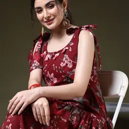 kimayra Women Printed Pure Cotton A-line Kurta-picture-10