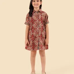 Fabindia Ethnic Motifs Print A-Line Dress-picture-58