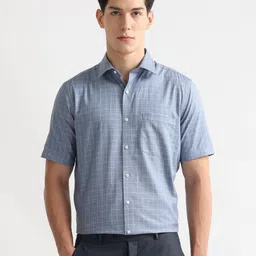 Arrow Men Windowpane Checks Checked Casual Shirt-picture-28