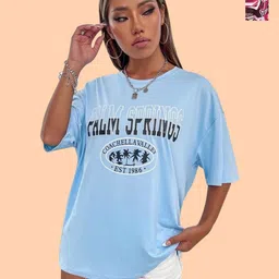 Metronaut Women Typography 2 Printed V-Neck Applique T-shirt-picture-30
