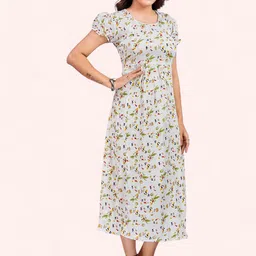 RITIJYA Women Floral Printed Floral Maternity Anarkali Kurta image 4