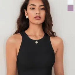 CILIMILI Women Pack Of 3 Tank Crop Top-image-92