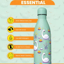 Speedex Multicoloured & Multicoloured Single Stainless Steel Printed Double Wall Vacuum Water Bottle image 3