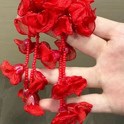 StyleCast x Revolte Artificial Beaded Floral Shaped Drop Earrings image 3