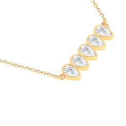 AIKA BY MINUTIAE Brass Rose Gold-Plated Handcrafted Necklace image 4