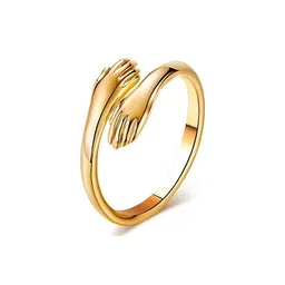 Teeragaj Stainless Steel Hug Finger Ring-picture-26