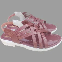 NEW LATEST Girls Open Toe Leather Flats-image-49