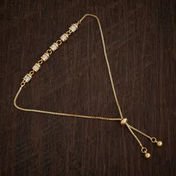 Kushal's Fashion Jewellery Gold-Plated Cubic Zirconia Armlet Bracelet-picture-35