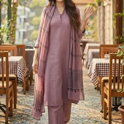 KALINI Women Ethnic Motifs Regular Kurta with Trousers & With Dupatta-picture-16