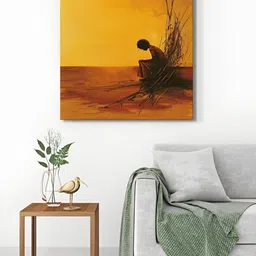 999Store Yellow & Brown 1 Piece Canvas Other Wall Paintings-picture-28