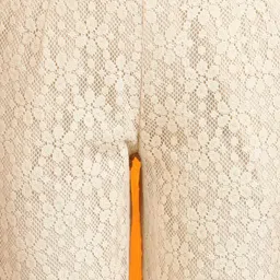 W Women Off-White Cotton Regular Fit Lace Trouser Pants image 5