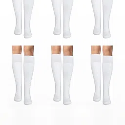 MUKHAKSH Unisex White Socks-image-49