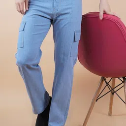 LINARIA Men Classic Cotton Regular Fit Light Fade Jeans-image-95