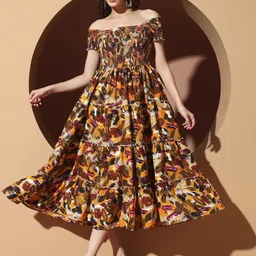 LookShine Women Coffee Brown Dresses-image-93