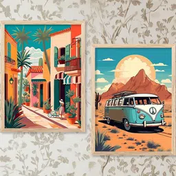 WALLLANE Brown Wood Wall Art image 2