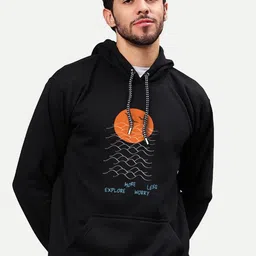 Mad Over Print Men Printed Hooded Sweatshirt image 3