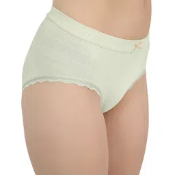 Moda Rapido Seamless Mid-Rise Basic Briefs FRILL_GREEN_S image 4