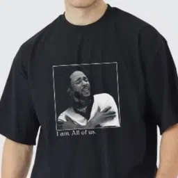 Stitchmeashirt Graphic Printed Drop-Shoulder Sleeves Oversized Cotton T-shirt image 3