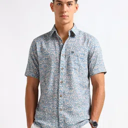 Arrow Sport Men Floral Printed Spread Collar Pure Cotton Casual Shirt image 1