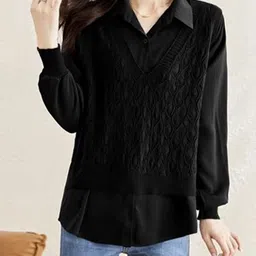 StyleCast Women Sleeveless V-Neck Cotton Sweater Vest-image-18