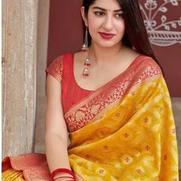 Aaishvyapparels Ethnic Motifs Woven Design Zari Banarasi Saree image 3