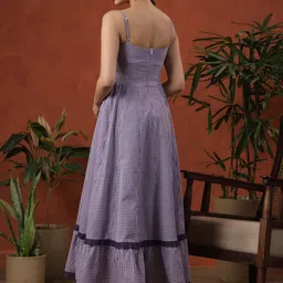 Anayna Women's long dress with and ruffle detailing image 4