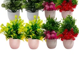 Dekorly Multi Plastic Artificial Flowers & Plants With Pot-picture-23