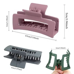 GOWRI TEX Women Set of 6 Matt Claw Clip image 3