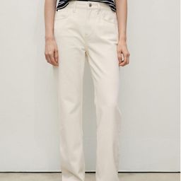 MANGO Women Mid-Rise Pure Cotton Straight Fit Jeans-picture-31