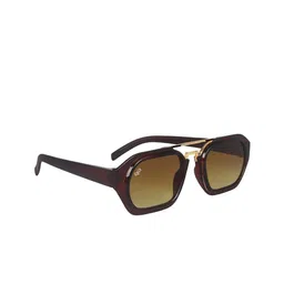 PIRASO Unisex Full Rim Square Sunglasses with UV Protected Lens 5601 BROWN 2-picture-24