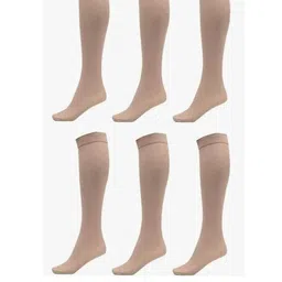 MUKHAKSH Beige Cotton Socks-picture-17