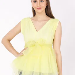 JAKANARY Net Fit & Flare Midi Dress-image-10