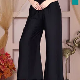 Vivika Women 2 Flared Palazzos-image-42