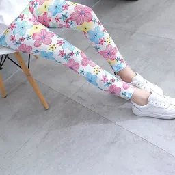 SYGA Girls Mid-Rise Ankle-Length Leggings-image-32