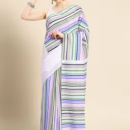 BUTA BUTI Striped Pure Cotton Saree-picture-27