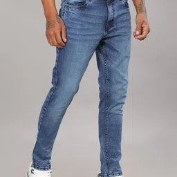 PAUL STREET Men Urban Slim Tapered Fit Light Fade Stretchable Jeans image 2