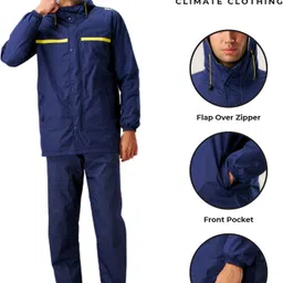zeel Solid Men Raincoat image 5