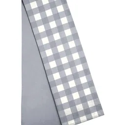 CASABLEU 7 Pieces White & Grey Checked Reversible Table Linen Sets image 4