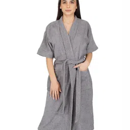 RANGOLI Noble Pure Cotton 400 GSM Bath Robe-image-51