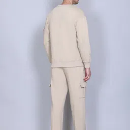 Antiloop Men Self Design Round Neck Tracksuits image 4