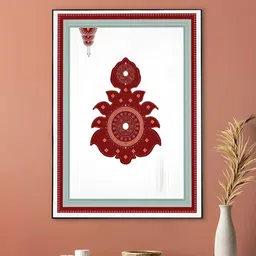 nestroots White & Maroon 1 Piece Canvas Religious Wall Paintings-picture-42